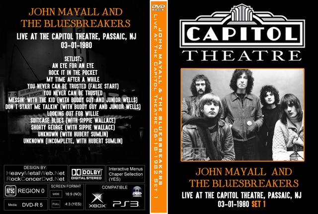 JOHN MAYALL & THE BLUESBREAKERS - Live  Capitol Theatre Passaic NJ 06-18-1982 Set 1 (UPGRADE REMASTERED).jpg